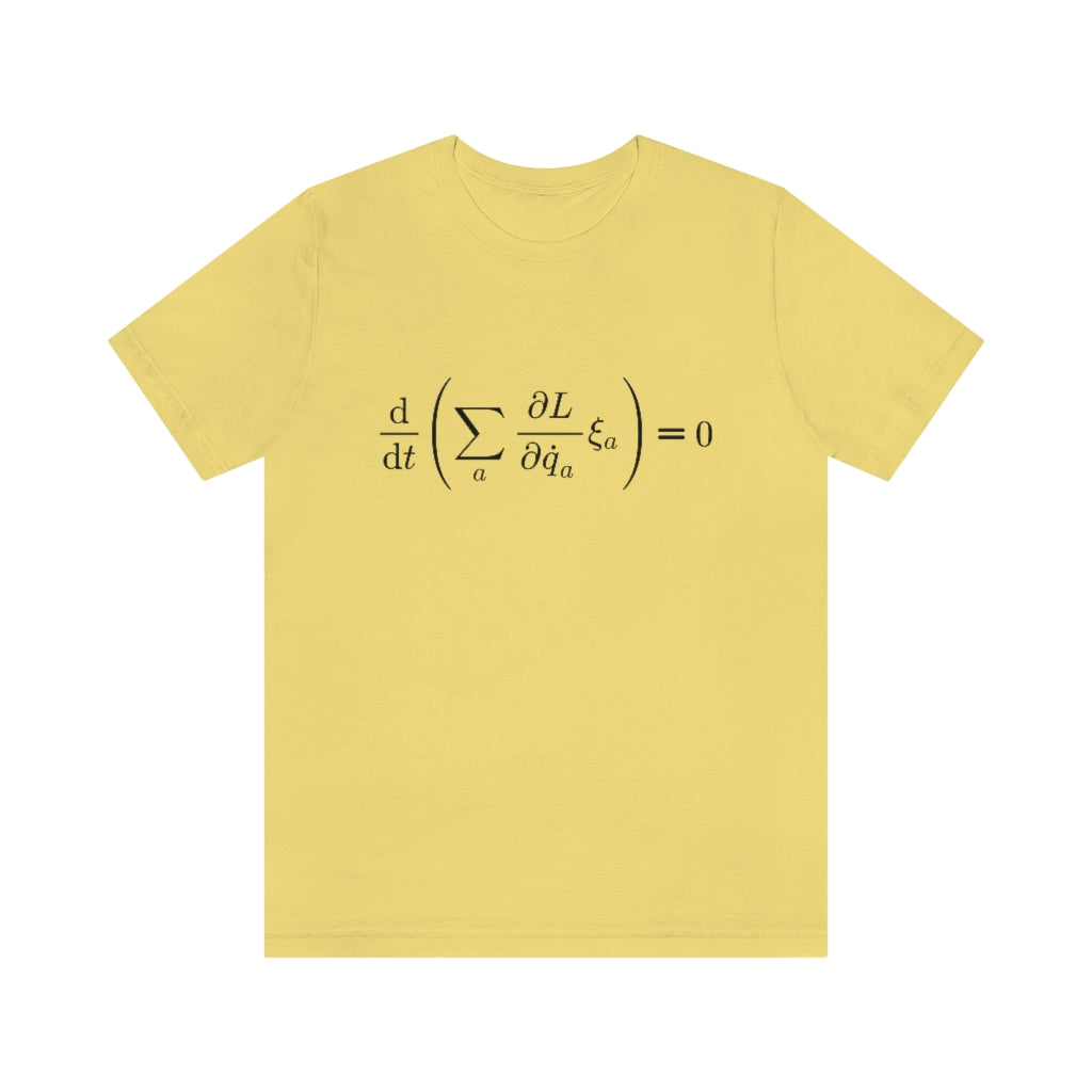 Noether's Equation T-Shirt, by Aardvark Dreams