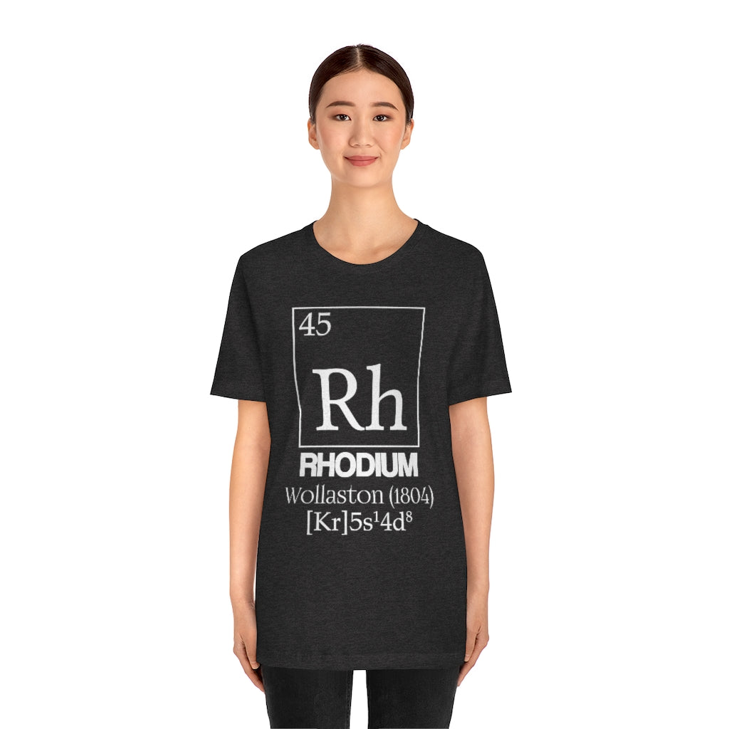 Rhodium Element-45 T-Shirt, by Aardvark Dreams [Elementwear]