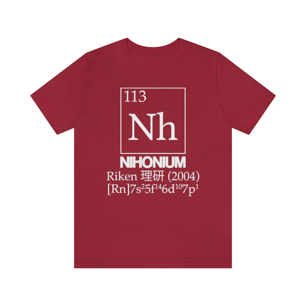 Nihonium Element-113 T-Shirt, by Aardvark Dreams [Elementwear]