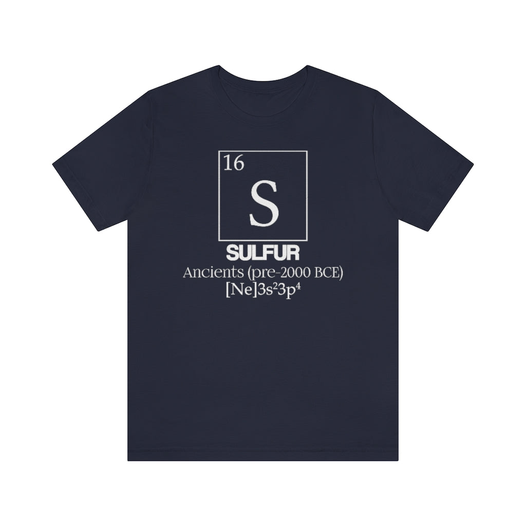 Sulfur Element-16 T-Shirt, by Aardvark Dreams [Elementwear]