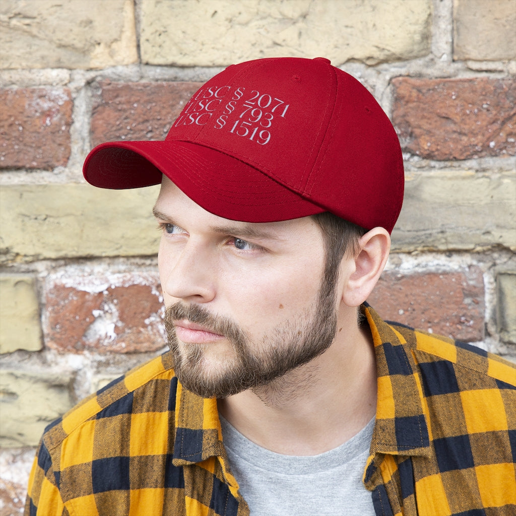 Espionage Act Search Warrant Unisex Twill Hat