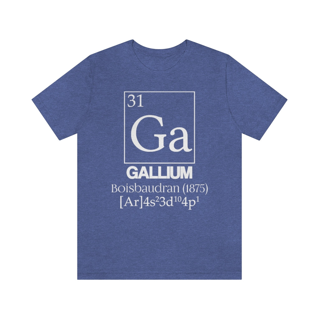 Gallium Element-31 T-Shirt, by Aardvark Dreams [Elementwear]