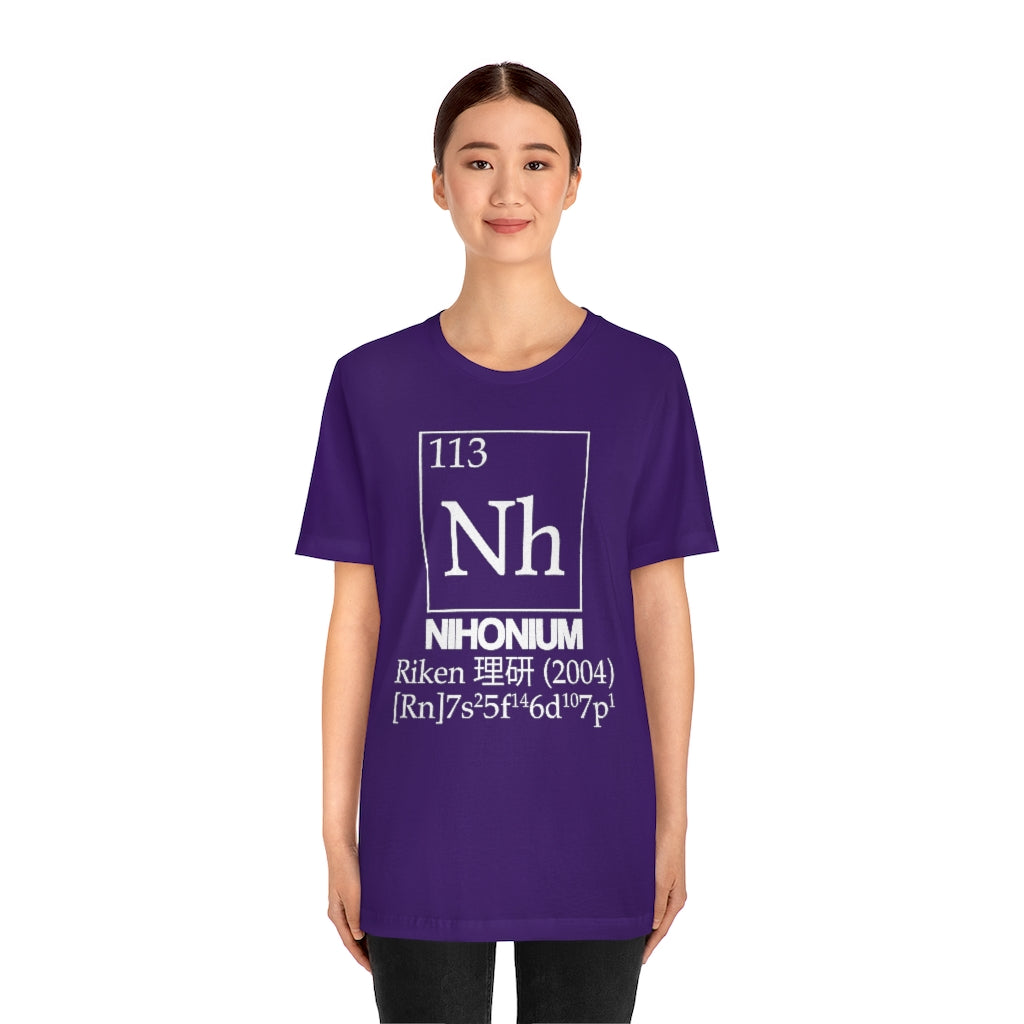 Nihonium Element-113 T-Shirt, by Aardvark Dreams [Elementwear]