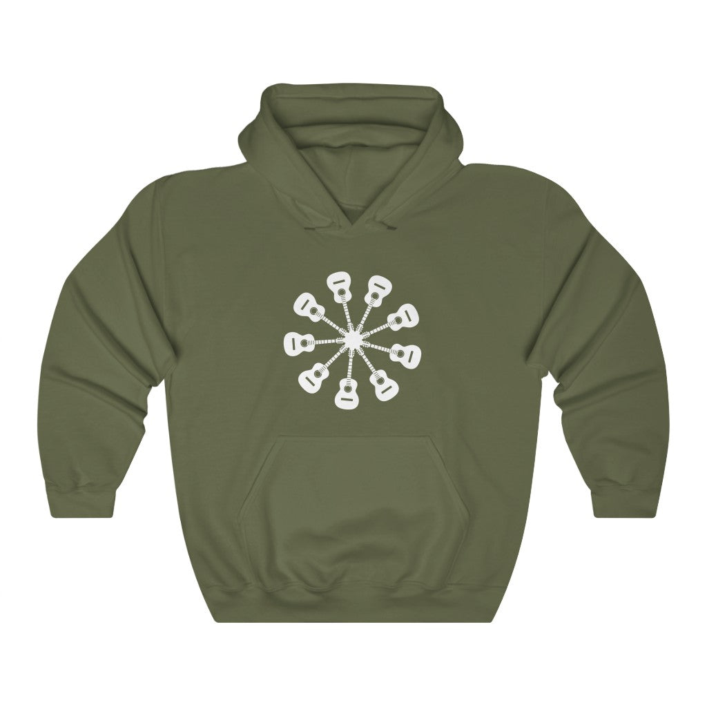 Guitar Windmill Hoodie, by Aardvark Dreams