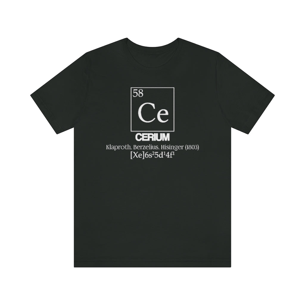 Cerium Element-58 T-Shirt, by Aardvark Dreams [Elementwear]