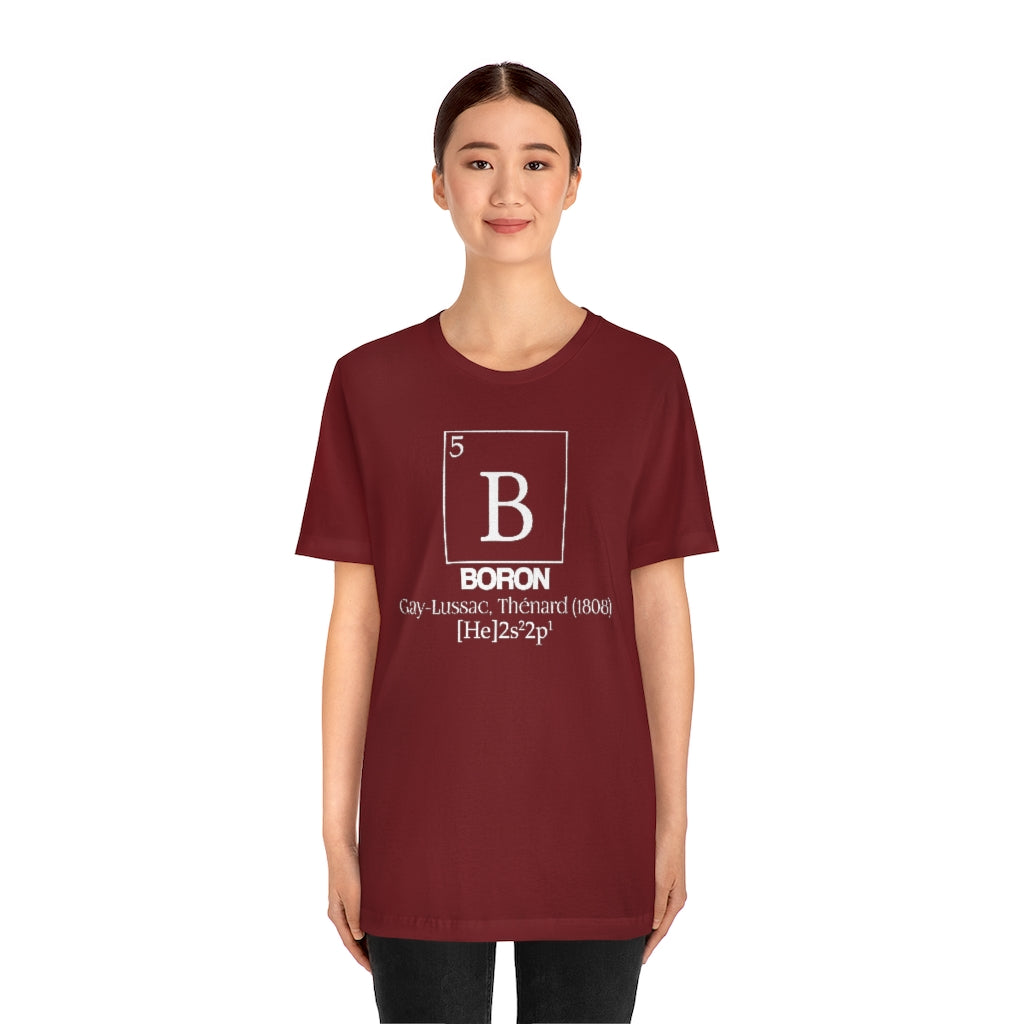 Boron Element-5 T-Shirt, by Aardvark Dreams [Elementwear]