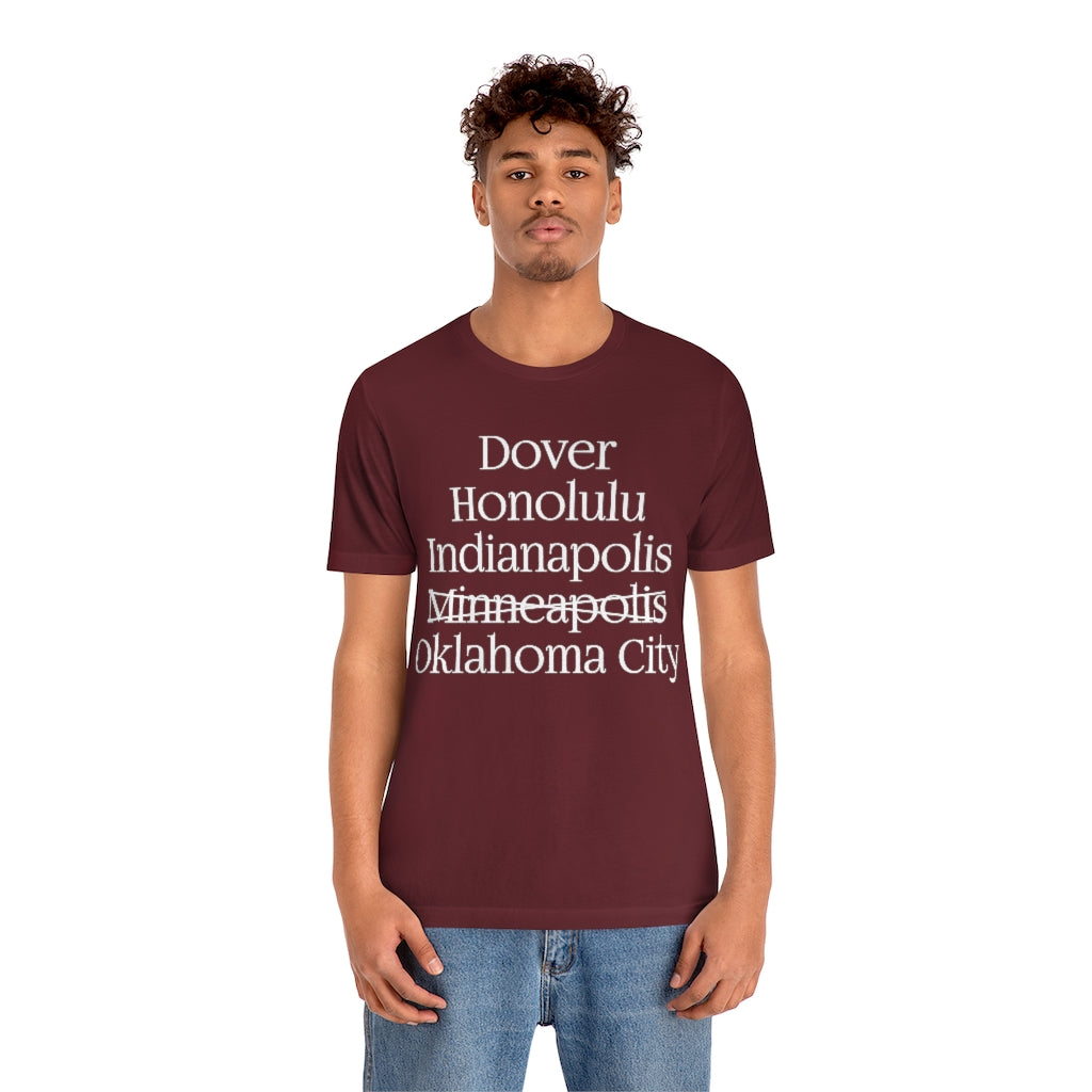 States and Capitals with Matching Letters T-Shirt Version 2