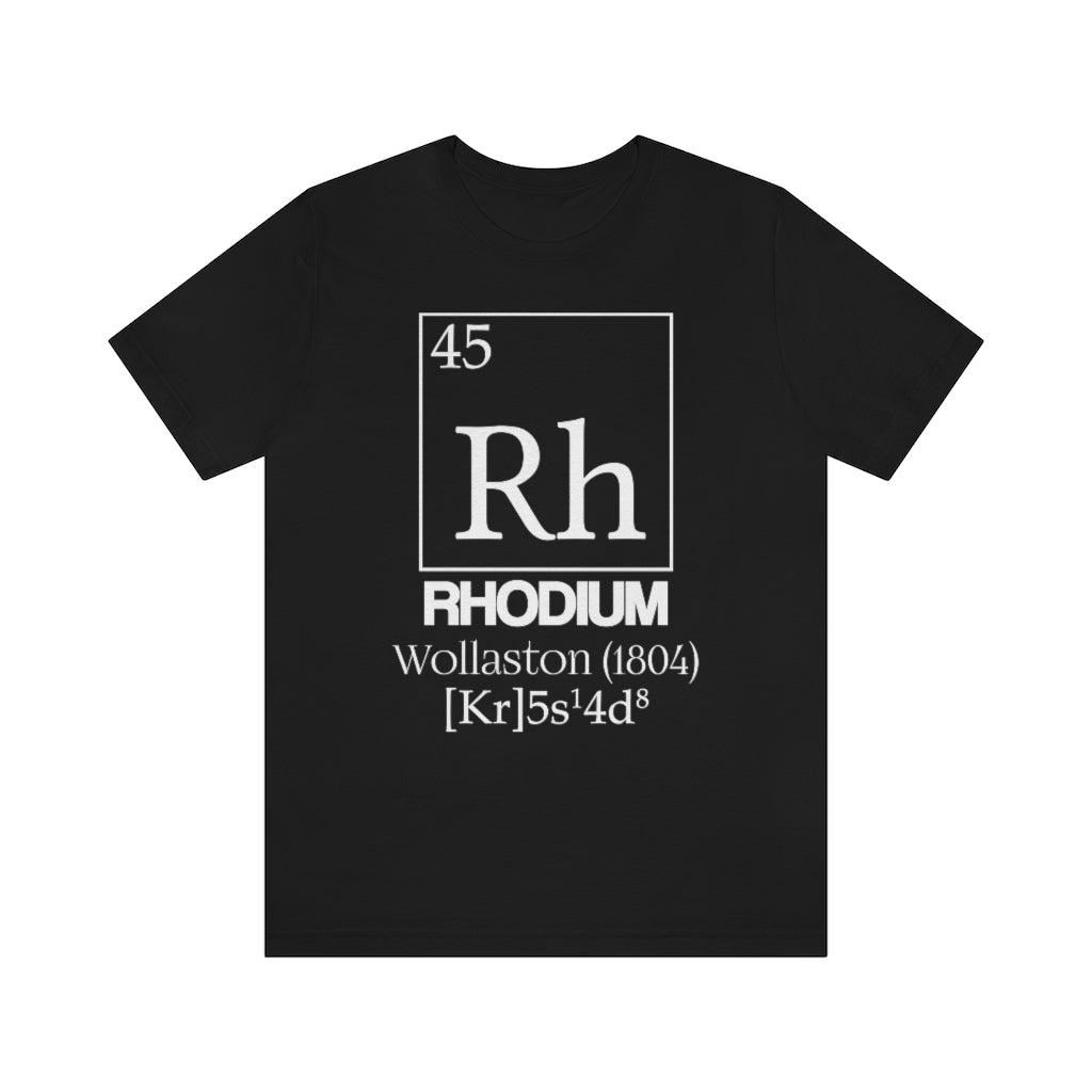 Rhodium Element-45 T-Shirt, by Aardvark Dreams [Elementwear]