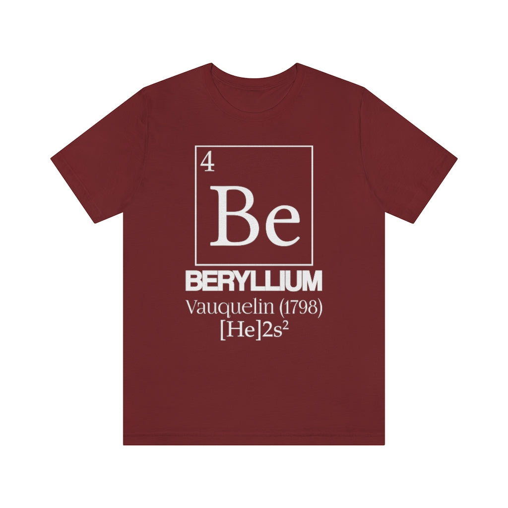 Beryllium Element-4 T-Shirt, by Aardvark Dreams [Elementwear]