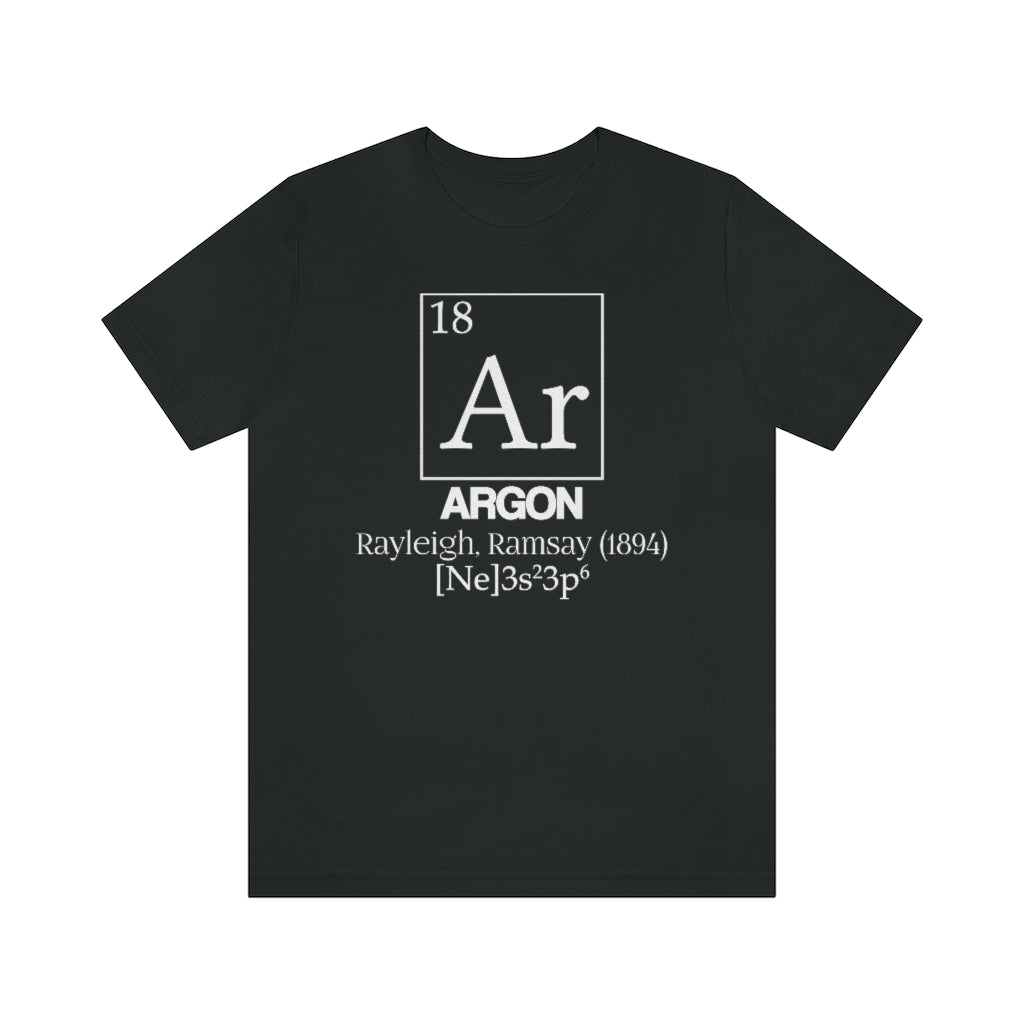 Argon Element-18 T-Shirt, by Aardvark Dreams [Elementwear]