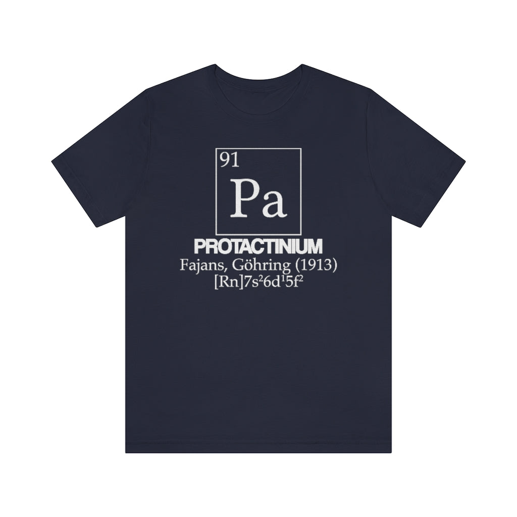 Protactinium Element-91 T-Shirt, by Aardvark Dreams [Elementwear]