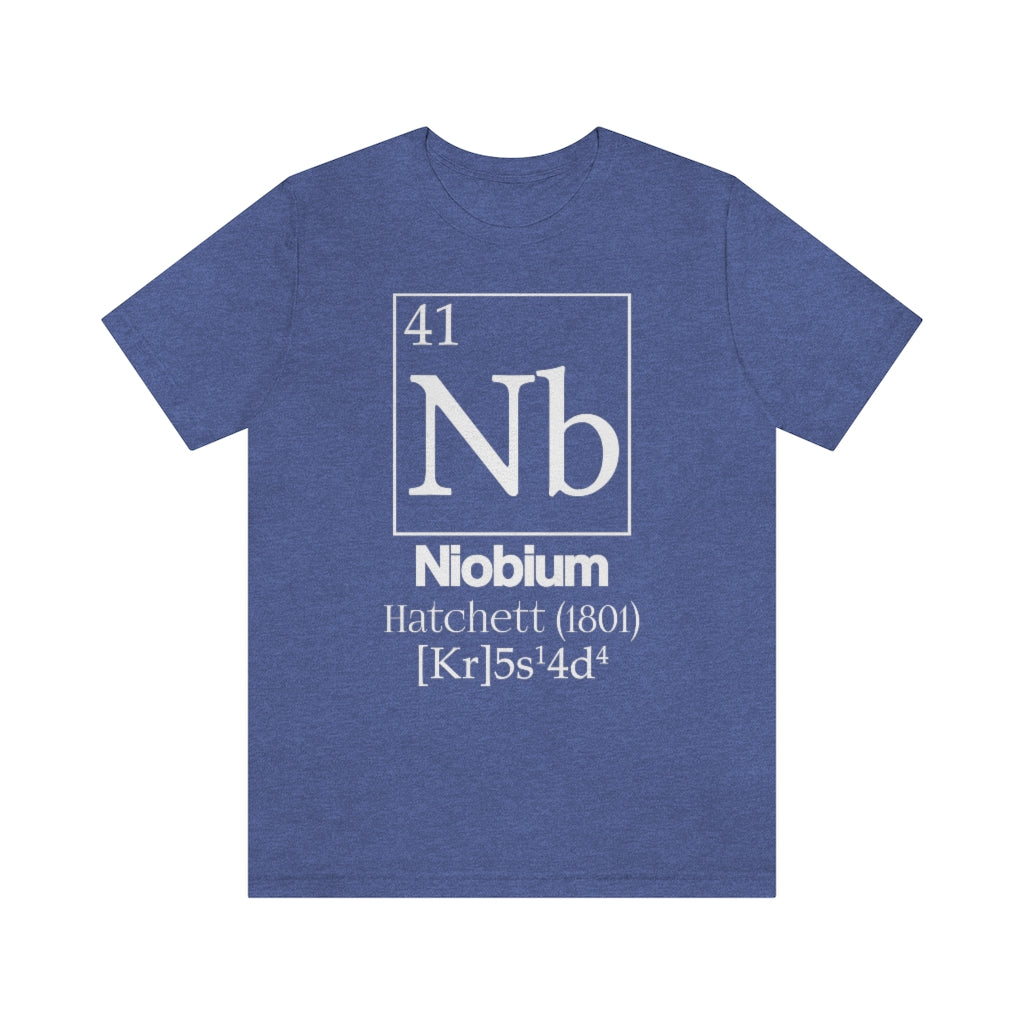 Niobium Element-41 T-Shirt, by Aardvark Dreams [Elementwear]