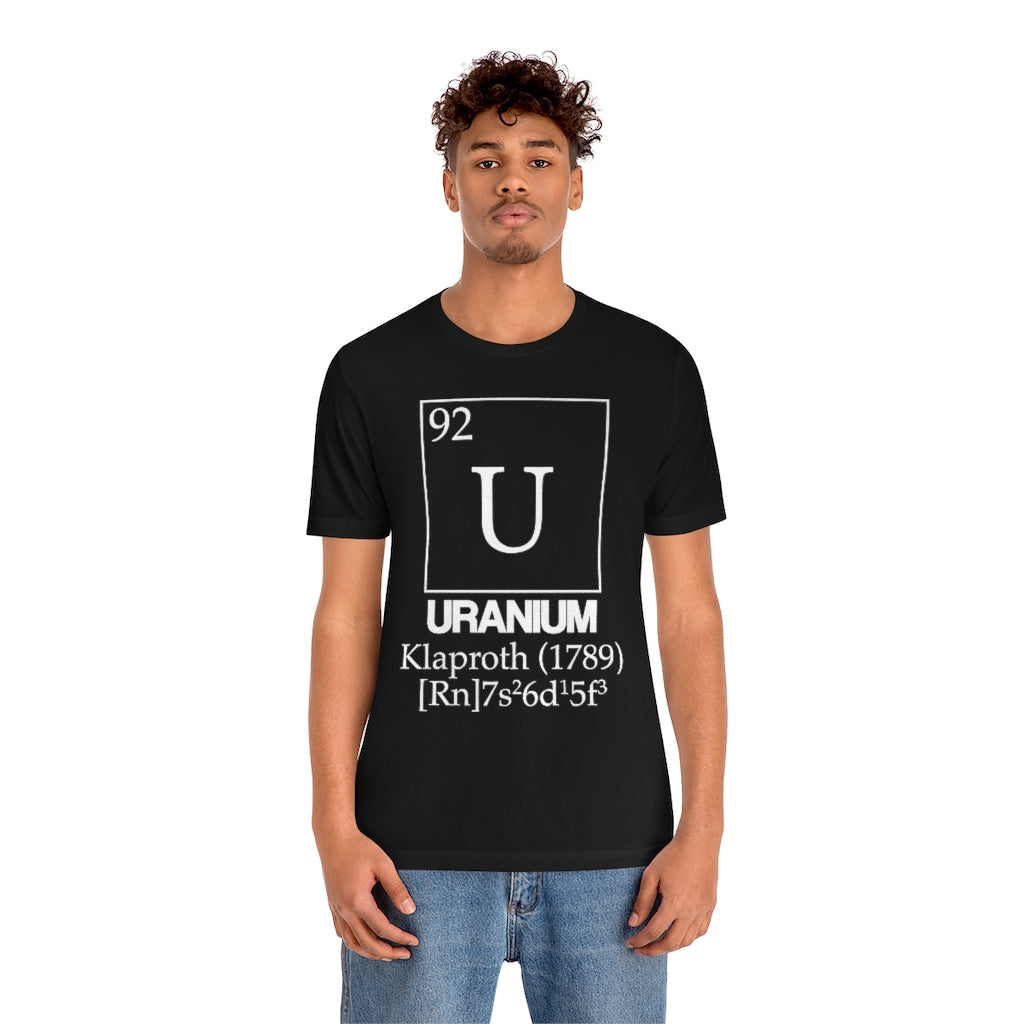 Uranium Element-92 T-Shirt, by Aardvark Dreams [Elementwear]