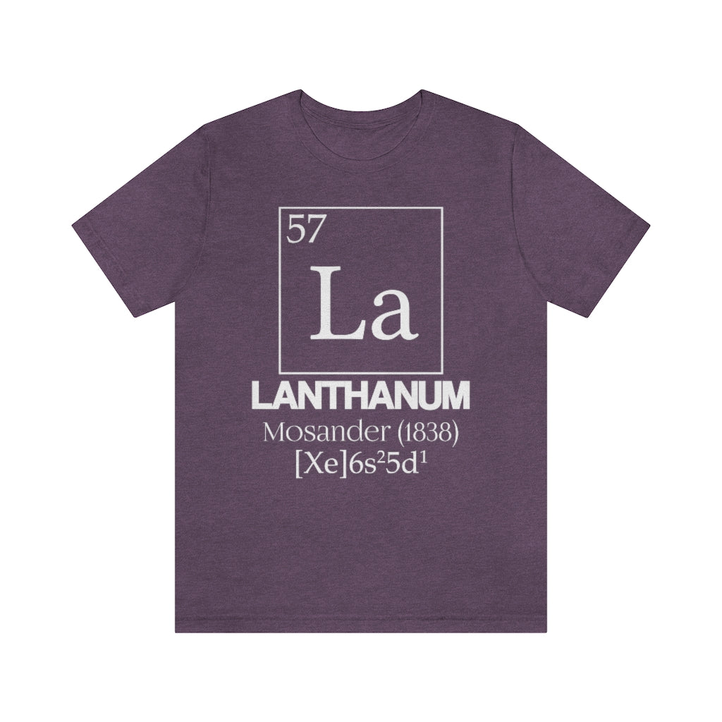 Lanthanum Element-57 T-Shirt, by Aardvark Dreams [Elementwear]