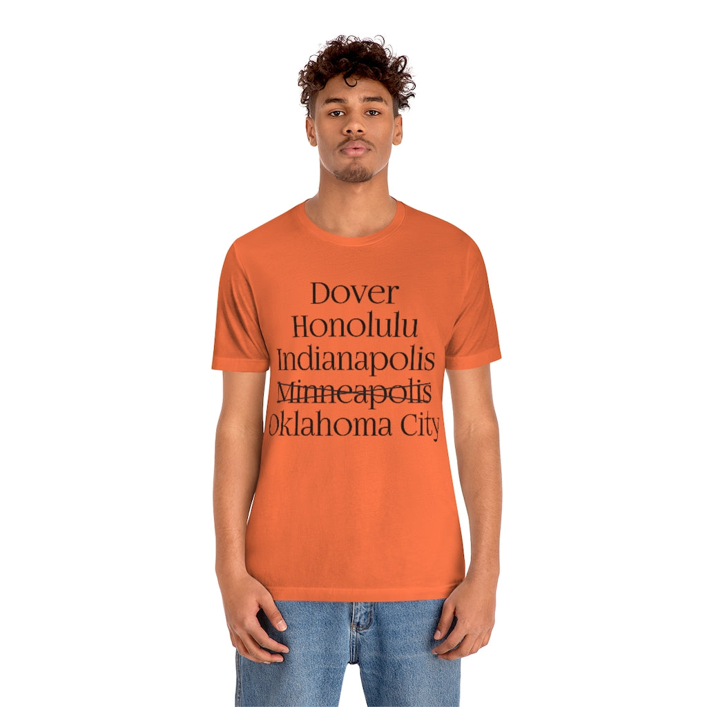 States and Capitals with Matching Letters T-Shirt Version 2