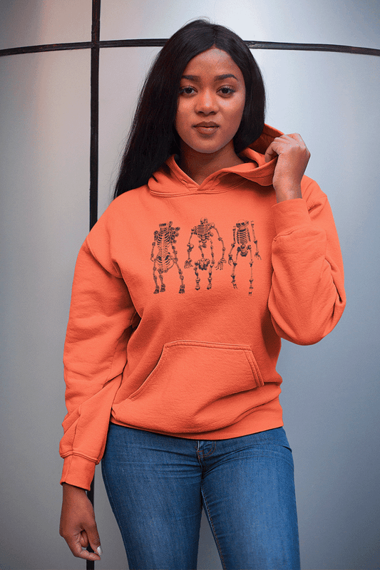 Halloween Hoodie Mutant Robot Skeletons Hoodie hoodie with Aardvark Dreams graphic design