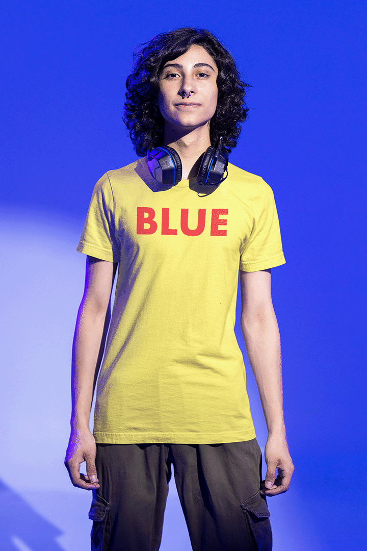 ColourShift "Blue" T-Shirt, by Aardvark Dreams