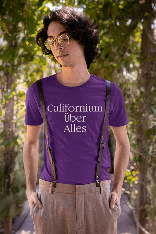 Shirt aardvark dreams californium uber alles science chemistry element